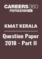 KMAT Kerala Question Paper 2018 - Part II