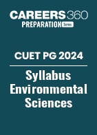 CUET PG 2024 Syllabus Environmental Sciences