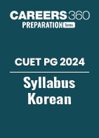 CUET PG 2024 Syllabus Korean