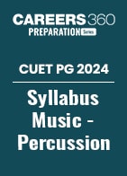 CUET PG 2024 Syllabus Music - Percussion