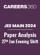 JEE Main 2024 Paper : Memory Based Questions and Analysis of 27th January Evening Shift