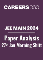 JEE Main 2024 Paper : Memory Based Questions and Analysis of 27th January Morning Shift
