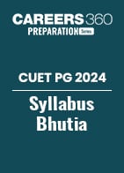 CUET PG 2024 Syllabus Bhutia