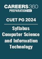 CUET PG 2024 Syllabus Computer Science and Information Technology