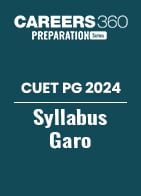 CUET PG 2024 Syllabus Garo