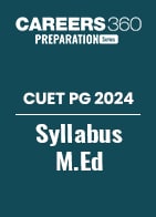 CUET PG 2024 Syllabus M.Ed