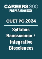 CUET PG 2024 Syllabus Nanoscience / Integrative Biosciences