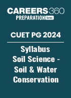 CUET PG 2024 Syllabus Soil Science - Soil & Water Conservation