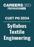 CUET PG 2024 Syllabus Textile Engineering