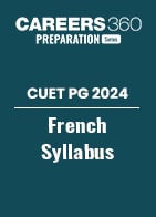 CUET PG 2024 French Syllabus