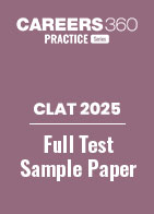 CLAT Sample Paper 2025  with Answer Key by Careers360