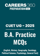 CUET UG 2025: B.A. MCQs Questions and Answers PDF