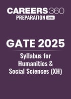 GATE 2025 Syllabus for Humanities and Social Sciences (XH)