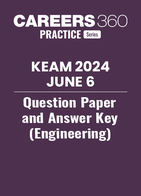 KEAM 2024 June 6 Question Paper and Answer Key (Engineering)
