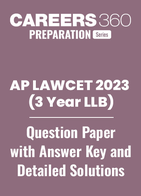 AP LAWCET 3 Year LLB Question Paper 2023 with Answer Key and Detailed Solutions