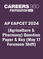 AP EAPCET 2024 (Agriculture & Pharmacy) Question Paper & Key (May 17 Forenoon Shift)