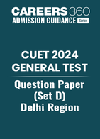 CUET 2024 General Test Question Paper (Set D)  - Delhi Region