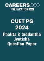 CUET PG Phalita and Siddantha Jyothisha Question Paper 2024