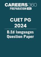 CUET PG B.Ed languages Question Paper 2024