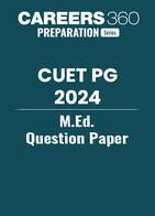 CUET PG M.Ed Question Paper 2024