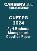 CUET PG Agri Business Management Question Paper 2024