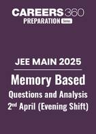 JEE Main 2025 Paper: Memory Based Questions and Analysis of 2nd April (Shift-2)