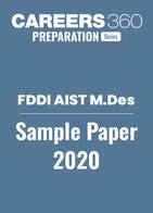 FDDI AIST M.Des Sample Paper 2020
