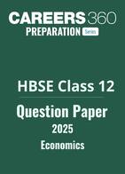 HBSE Class 12 Economics Question Paper 2025
