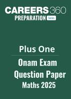 Plus One Onam Maths Question Paper 2025 PDF