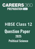 HBSE Class 12 Political Science Question Paper 2025