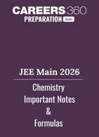 JEE Main 2026 Chemistry Important Notes and Formulas