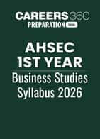AHSEC HS 1st Year Business Studies Syllabus 2026
