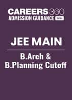 JEE Main B.Arch & B.Planning Cutoff
