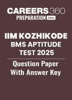 IIM Kozhikode BMS Aptitude Test 2025 Official Question Paper with Answer Key