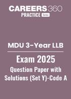 MDU 3-Year LLB Exam 2025 Question Paper With Solutions (Set Y)- Code A