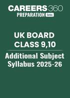UK Board Class 9, 10 Additional Subjects Syllabus 2025-26