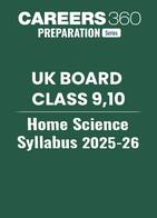 UK Board Class 9, 10 Home Science Syllabus 2025-26