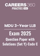MDU 3-Year LLB Exam 2025 Question Paper with Solutions (set Y) -code C