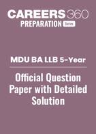 MDU BA LLB 5-Year Official Question Paper With Detailed Solutions