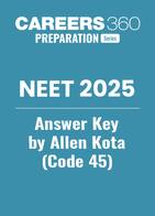 NEET 2025 Answer Key by Allen Kota (Code 45)