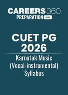 CUET PG 2026 Karnatak Music (Vocal-instrumental) Syllabus