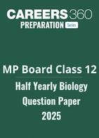 MP Board Class 12 Half Yearly Biology Question Paper 2025-26