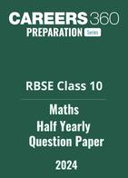 RBSE Class 10 Maths Half Yearly Question Paper 2024