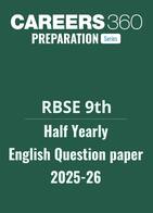 RBSE Class 9 Half Yearly English Question Paper 2025-26
