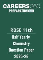 RBSE Class 11 Half Yearly Chemistry Question Paper 2025-26