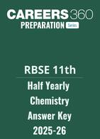 RBSE Class 11 Half Yearly Chemistry Answer Key 2025-26