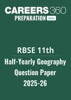 RBSE Class 11 Half Yearly Geography Question Paper 2025-26