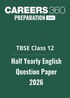 TBSE Class 12 Half Yearly English Question Paper 2025