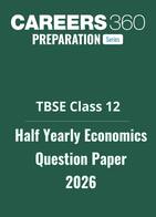 TBSE Class 12 Half Yearly Question Paper Economics 2025