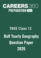 TBSE Class 12 Half Yearly Question Paper Geography 2025